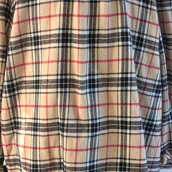 Oversized Boyfriend flannel "shacket" fleece lined XL - Picture 7 of 10